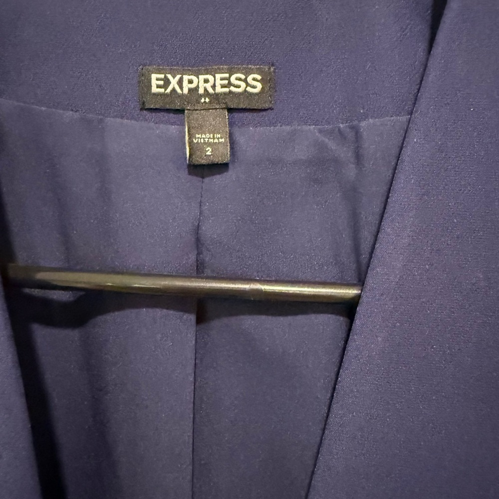 Express Deep Blue Suit Jacket - Picture 2 of 9